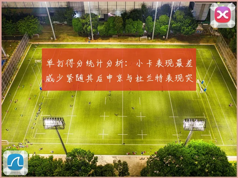 单打得分统计分析：小卡表现最差威少紧随其后申京与杜兰特表现突出